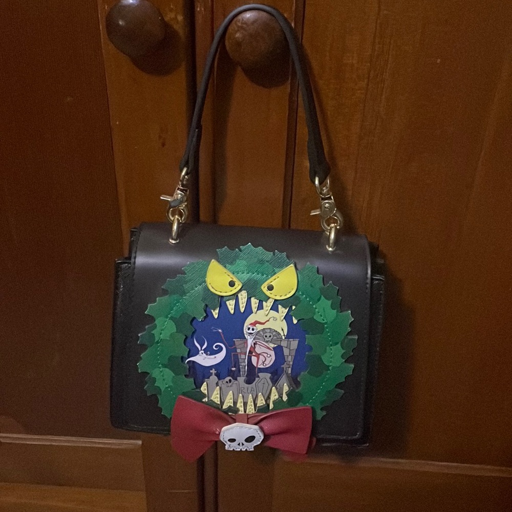Loungefly x The Nightmare Before Christmas monster wreath purse